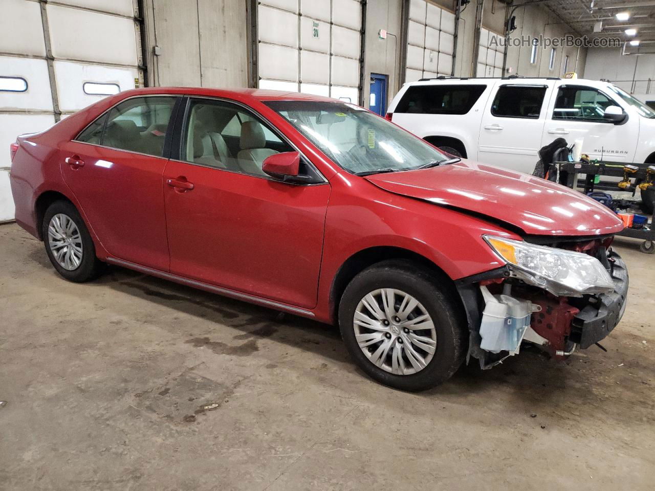 2012 Toyota Camry Base Red vin: 4T4BF1FK2CR235455