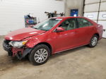 2012 Toyota Camry Base Red vin: 4T4BF1FK2CR235455