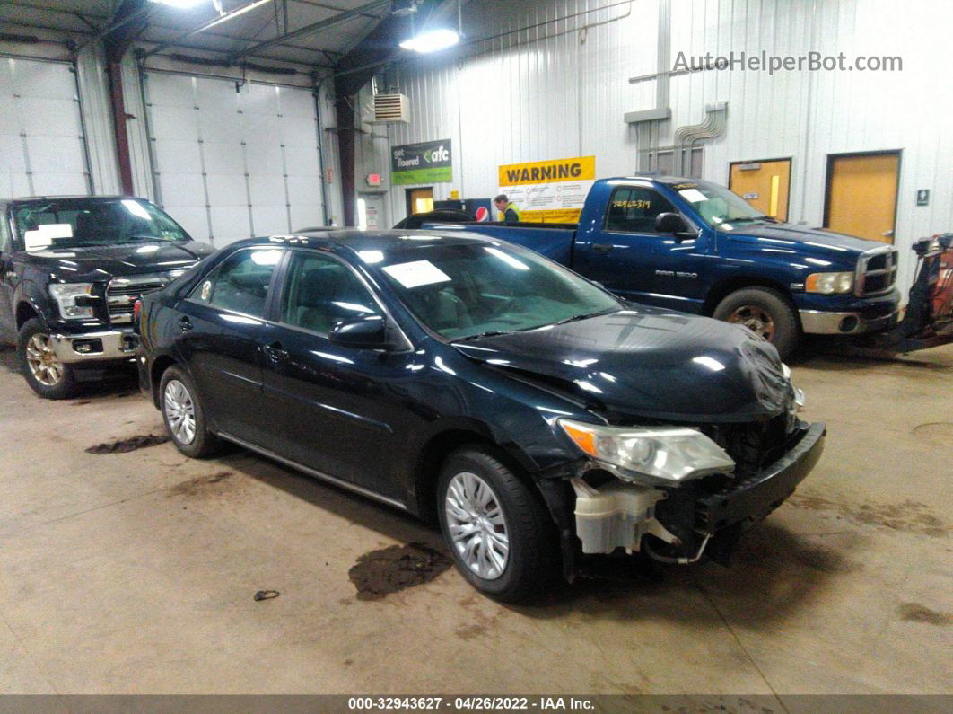 2013 Toyota Camry Le Dark Blue vin: 4T4BF1FK2DR279215