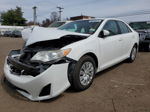 2013 Toyota Camry L White vin: 4T4BF1FK2DR300189