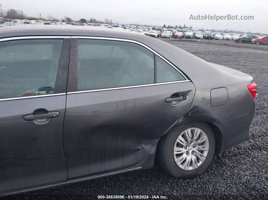 2013 Toyota Camry Le Gray vin: 4T4BF1FK2DR332950