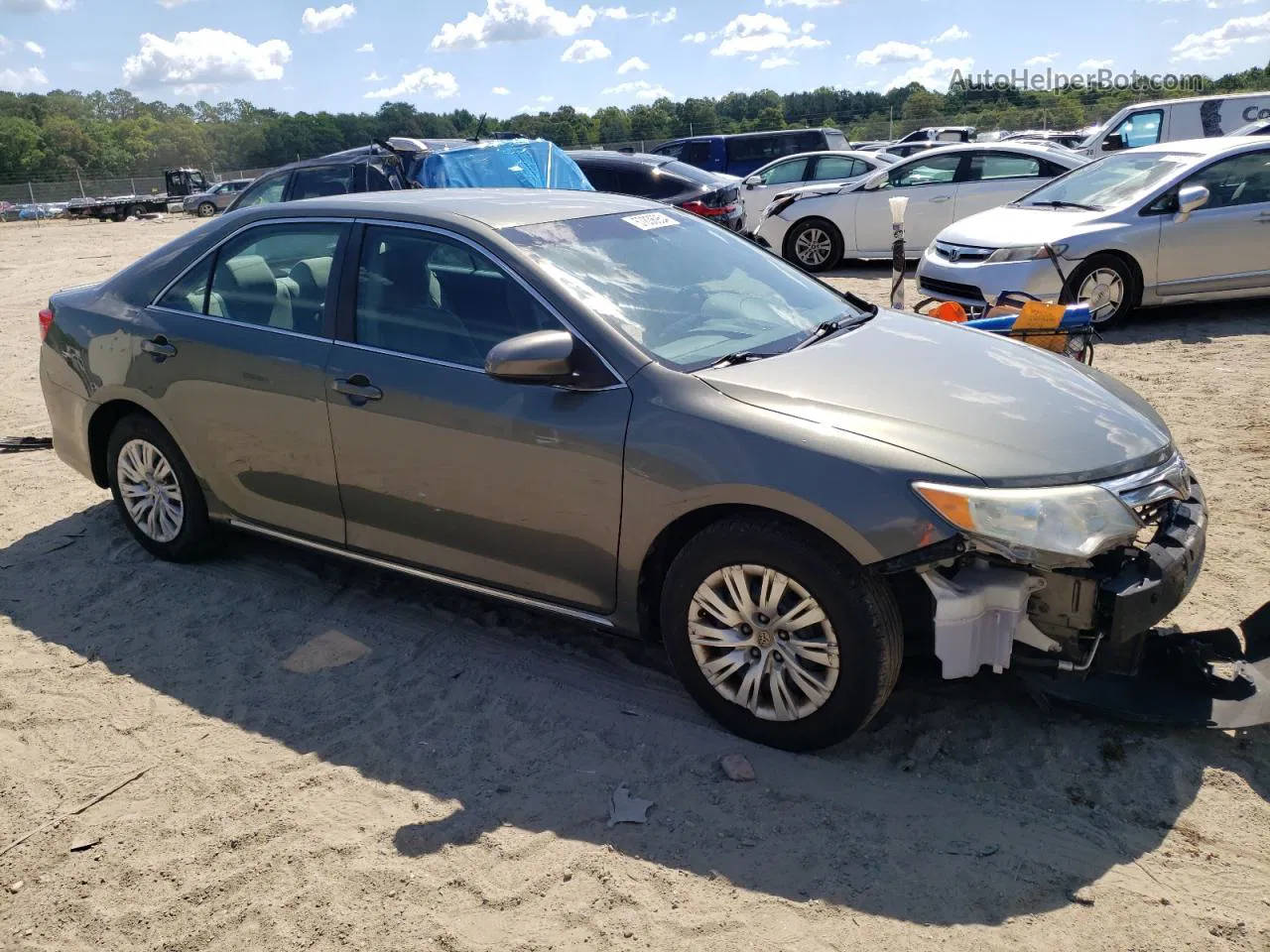 2014 Toyota Camry L Green vin: 4T4BF1FK2ER353752