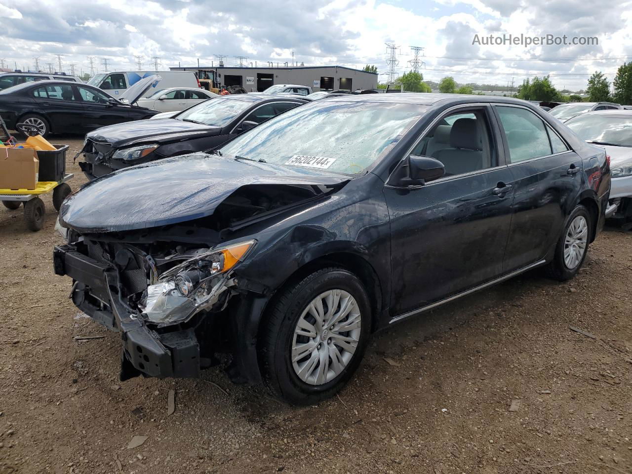 2014 Toyota Camry L Black vin: 4T4BF1FK2ER439806