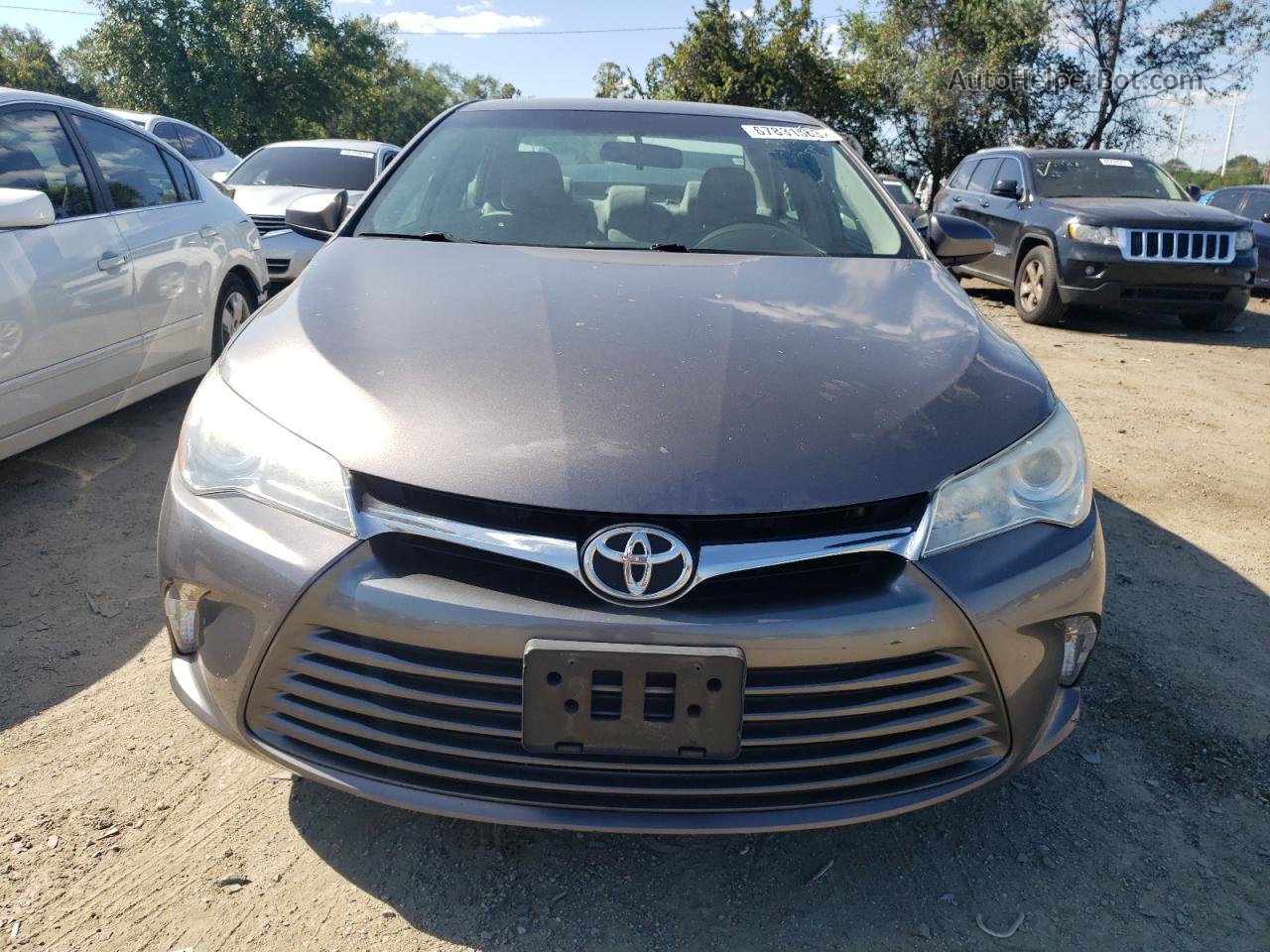 2016 Toyota Camry Le Gray vin: 4T4BF1FK2GR546387