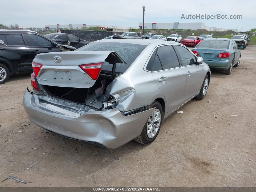 2016 Toyota Camry Le/xle/se/xse Silver vin: 4T4BF1FK2GR573525