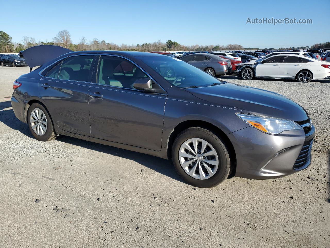 2016 Toyota Camry Le Серый vin: 4T4BF1FK2GR575243