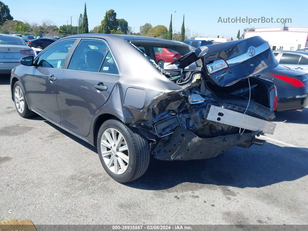 2012 Toyota Camry Xle Gray vin: 4T4BF1FK3CR163536