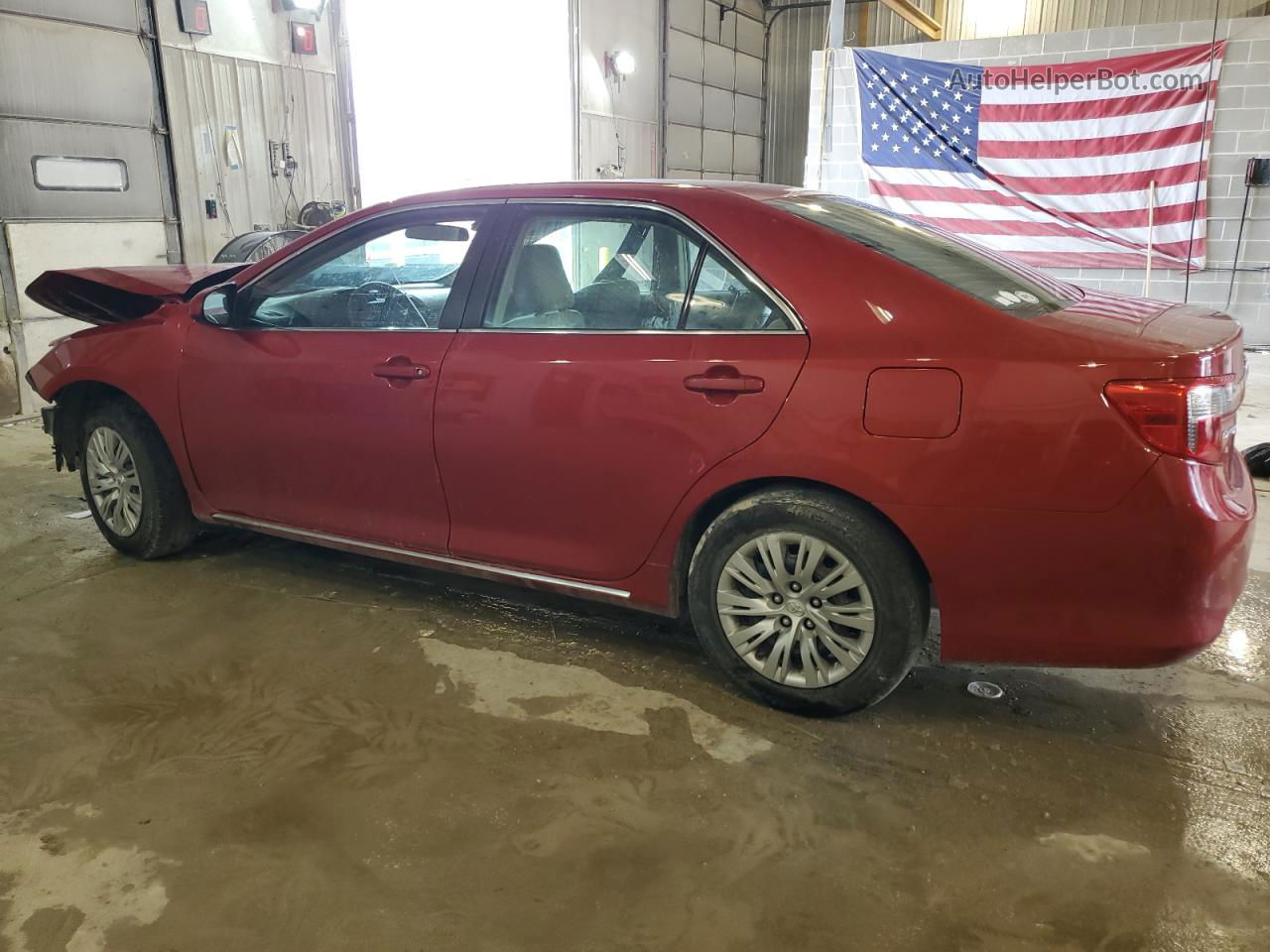 2012 Toyota Camry Base Red vin: 4T4BF1FK3CR181227