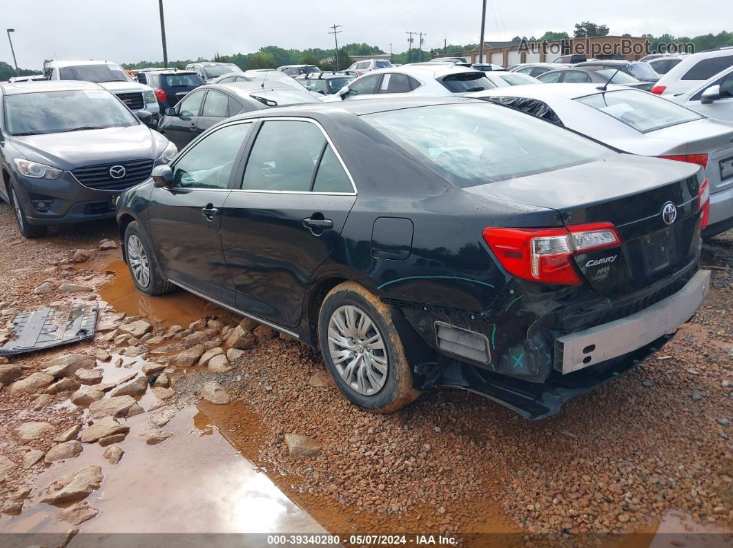 2012 Toyota Camry Le Черный vin: 4T4BF1FK3CR183723