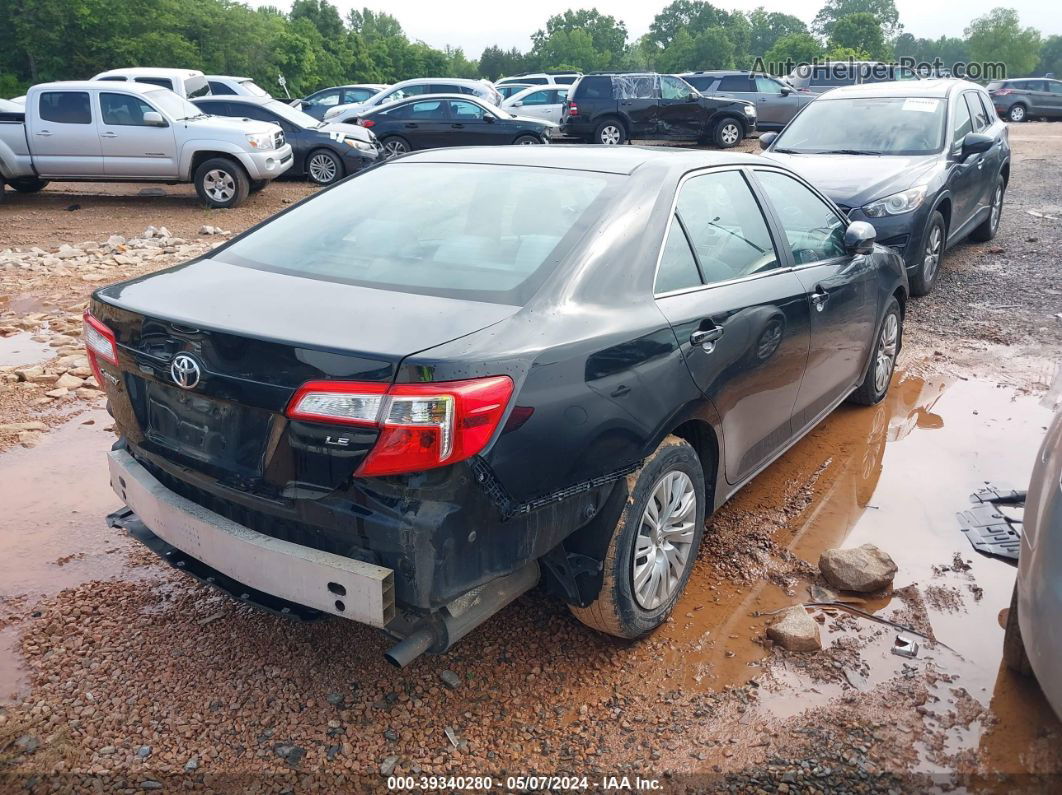 2012 Toyota Camry Le Black vin: 4T4BF1FK3CR183723