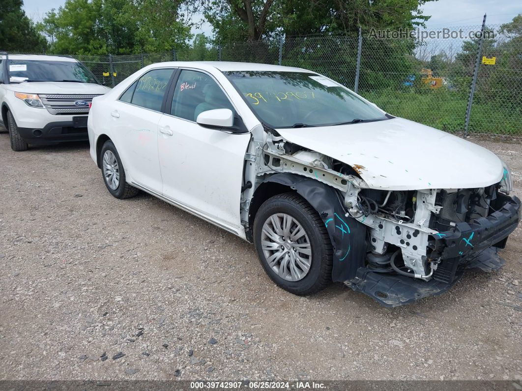 2012 Toyota Camry Le White vin: 4T4BF1FK3CR205493