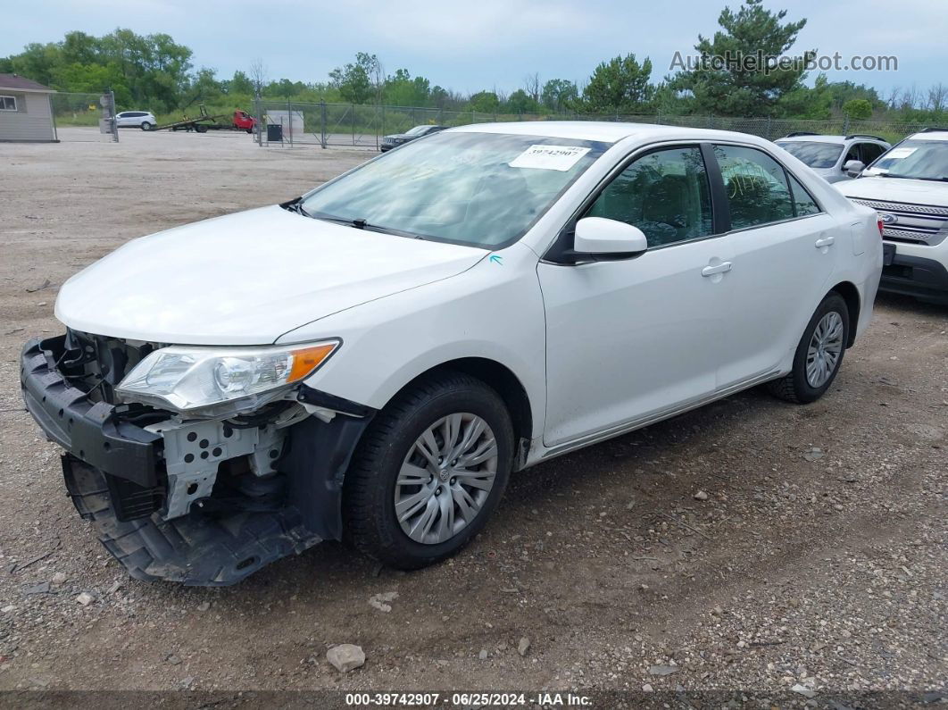 2012 Toyota Camry Le White vin: 4T4BF1FK3CR205493