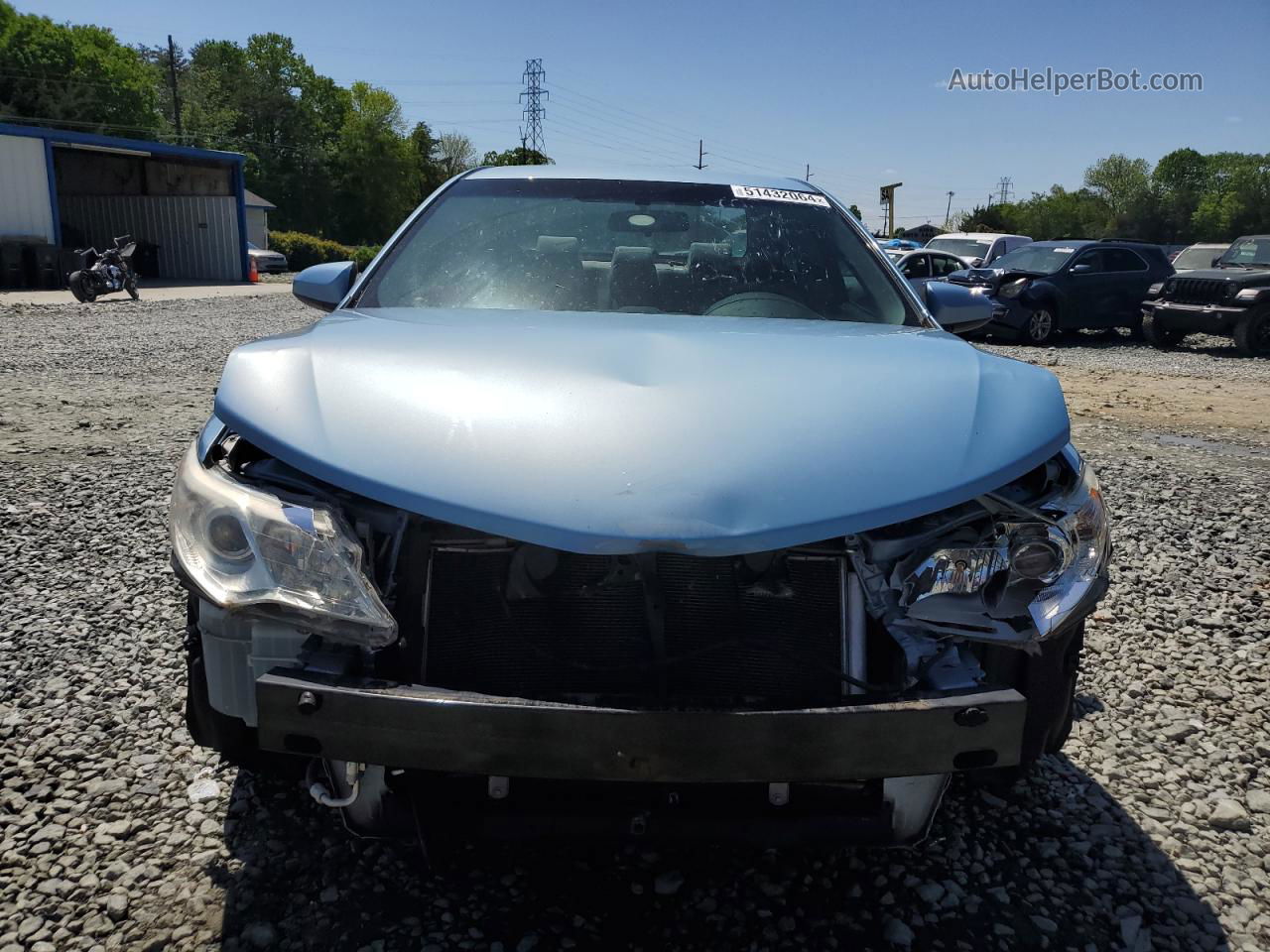 2012 Toyota Camry Base Синий vin: 4T4BF1FK3CR215487