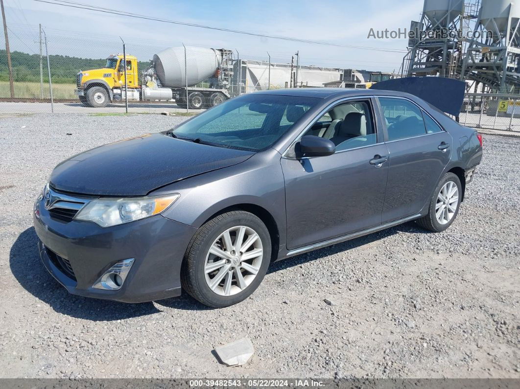 2012 Toyota Camry Xle Gray vin: 4T4BF1FK3CR232659