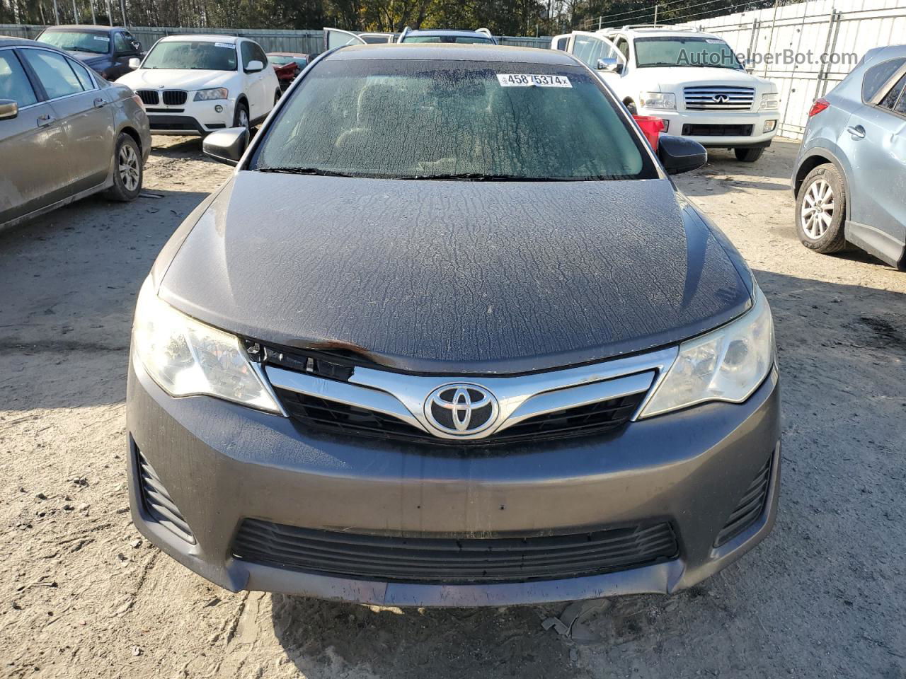 2013 Toyota Camry L Gray vin: 4T4BF1FK3DR325893