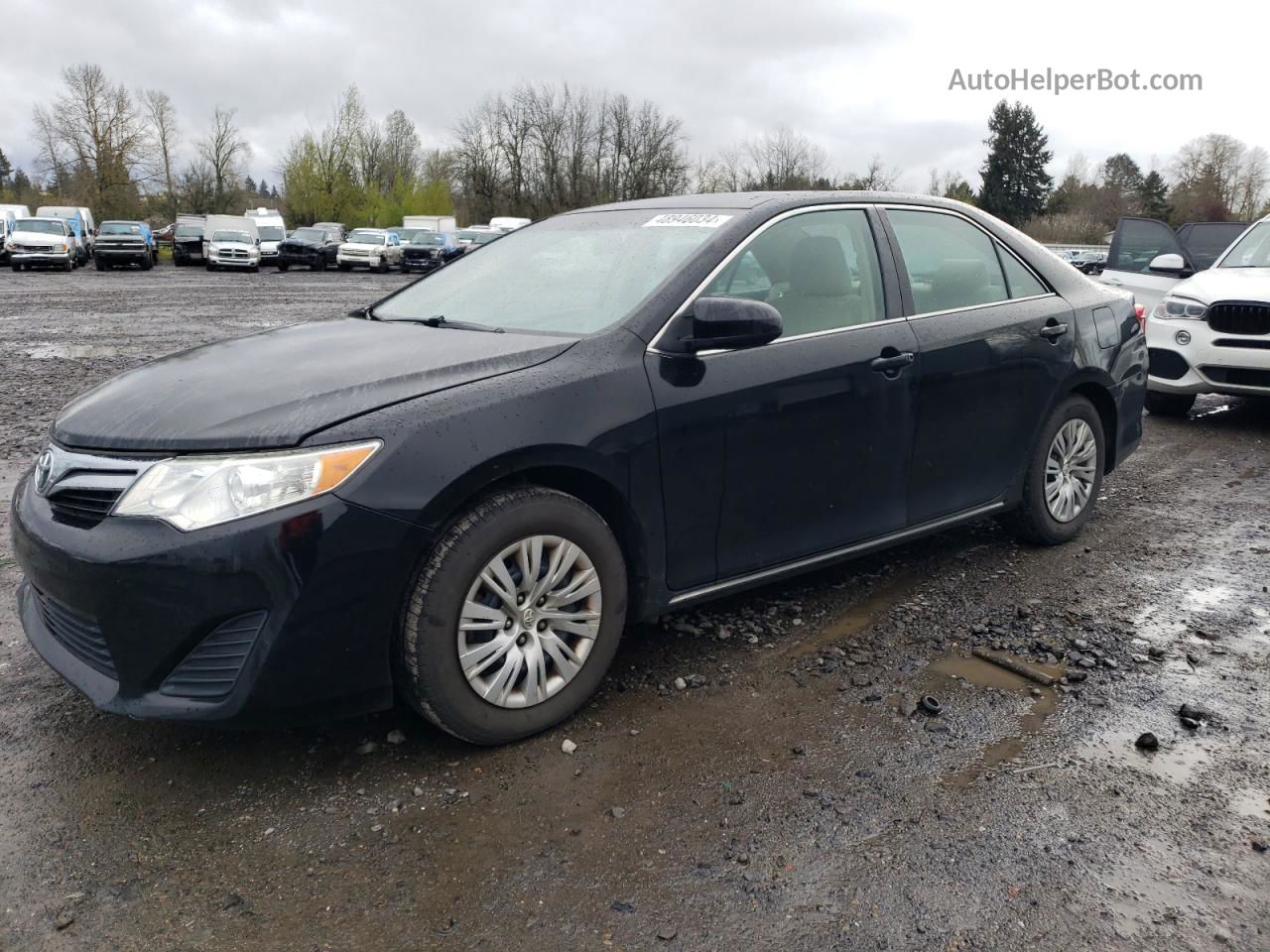 2014 Toyota Camry L Black vin: 4T4BF1FK3ER383908