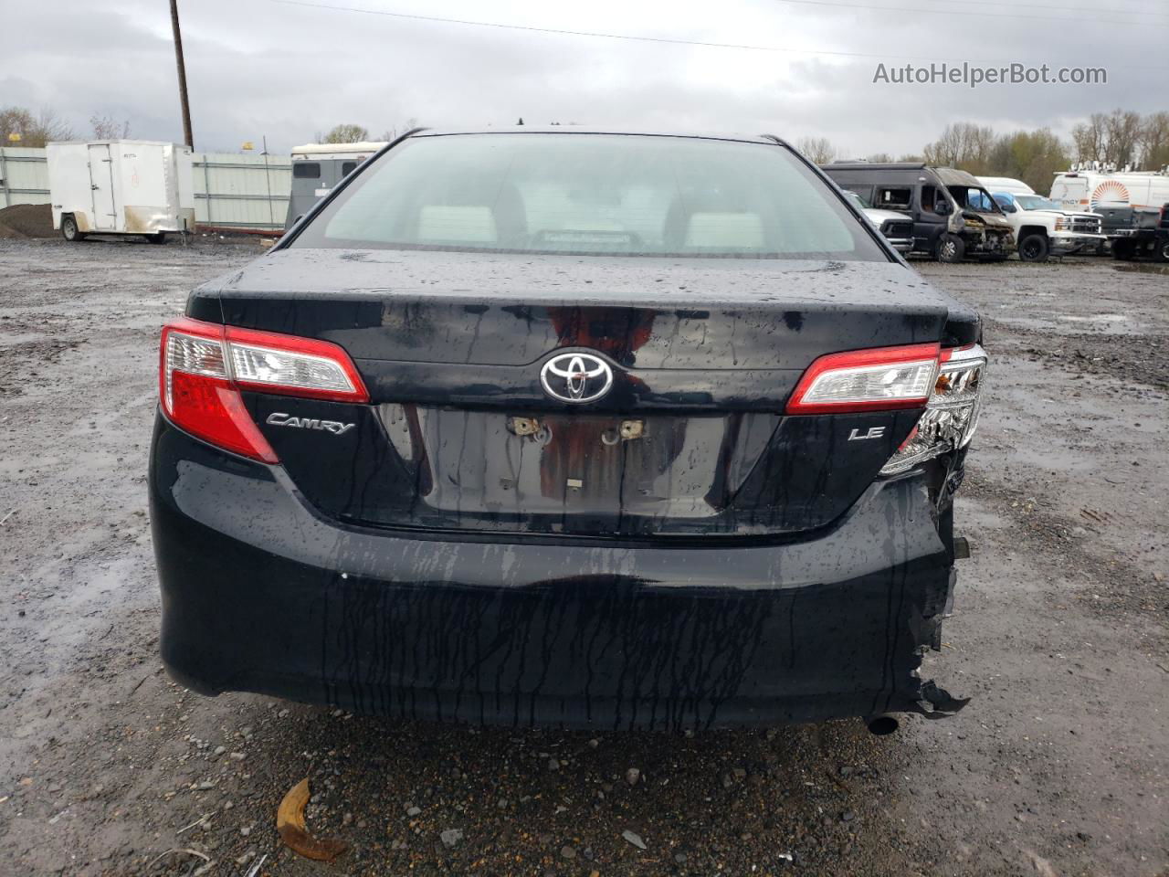 2014 Toyota Camry L Черный vin: 4T4BF1FK3ER383908