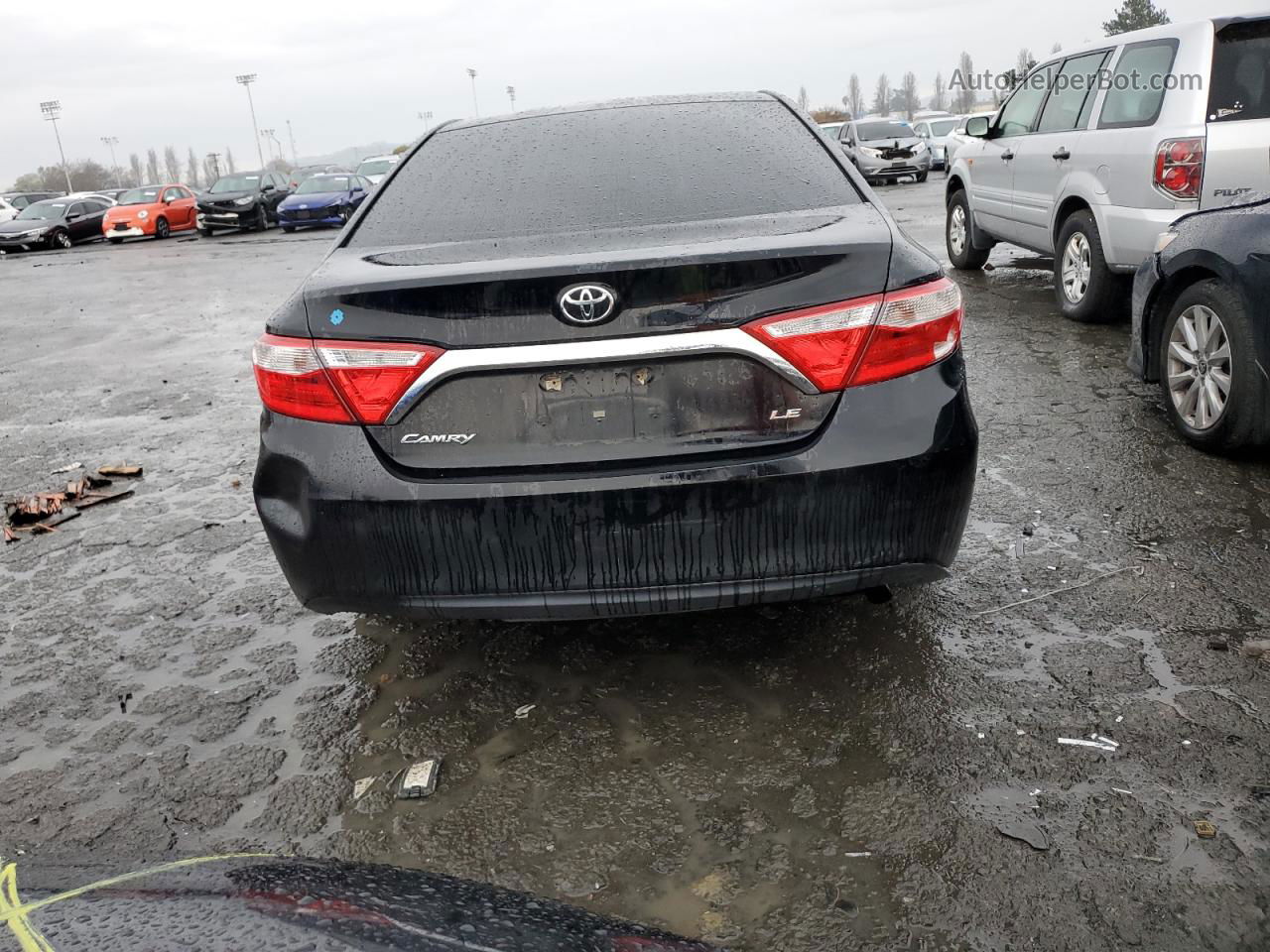 2016 Toyota Camry Le Black vin: 4T4BF1FK3GR530098