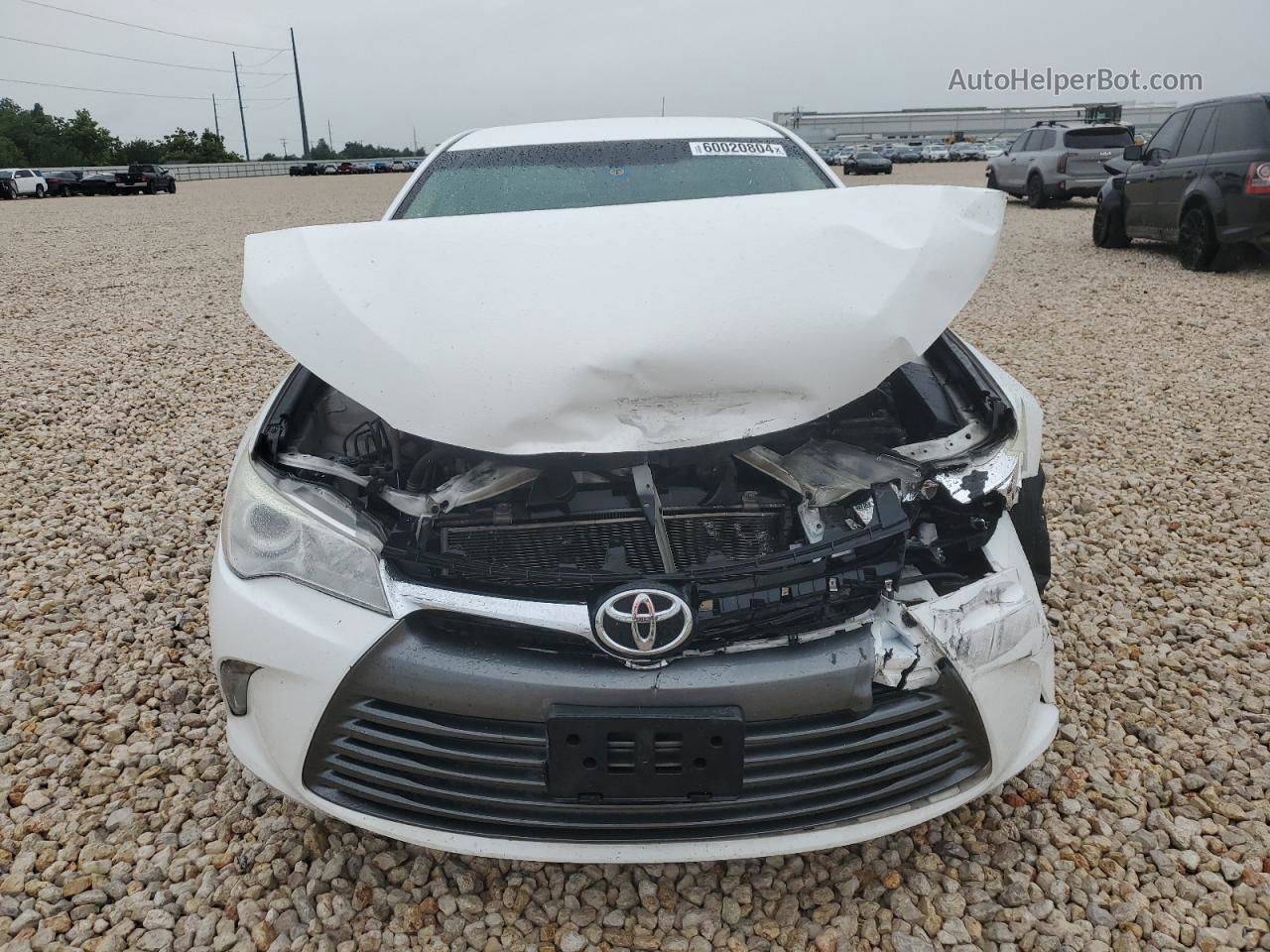 2016 Toyota Camry Le White vin: 4T4BF1FK3GR537598