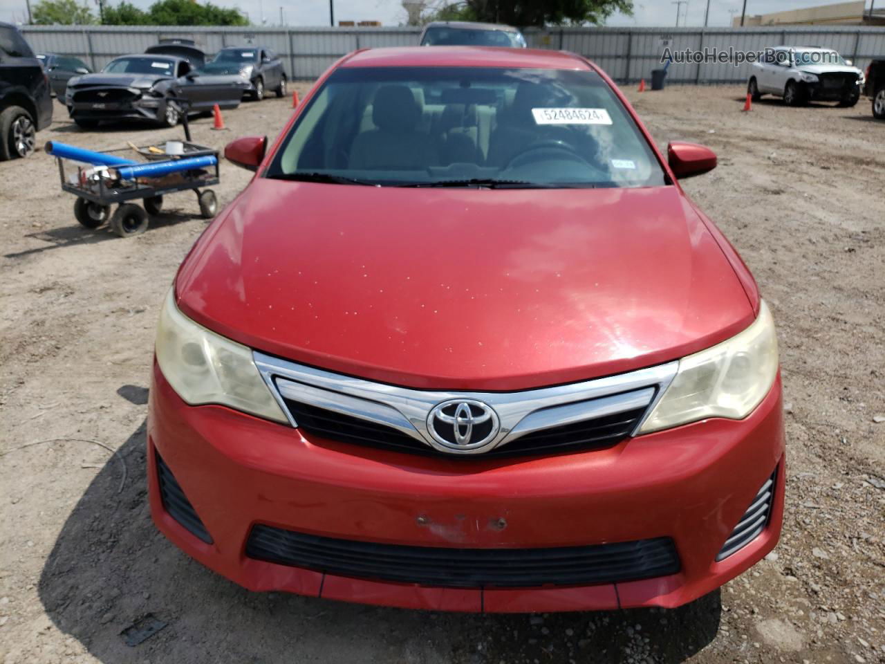 2012 Toyota Camry Base Red vin: 4T4BF1FK4CR166462