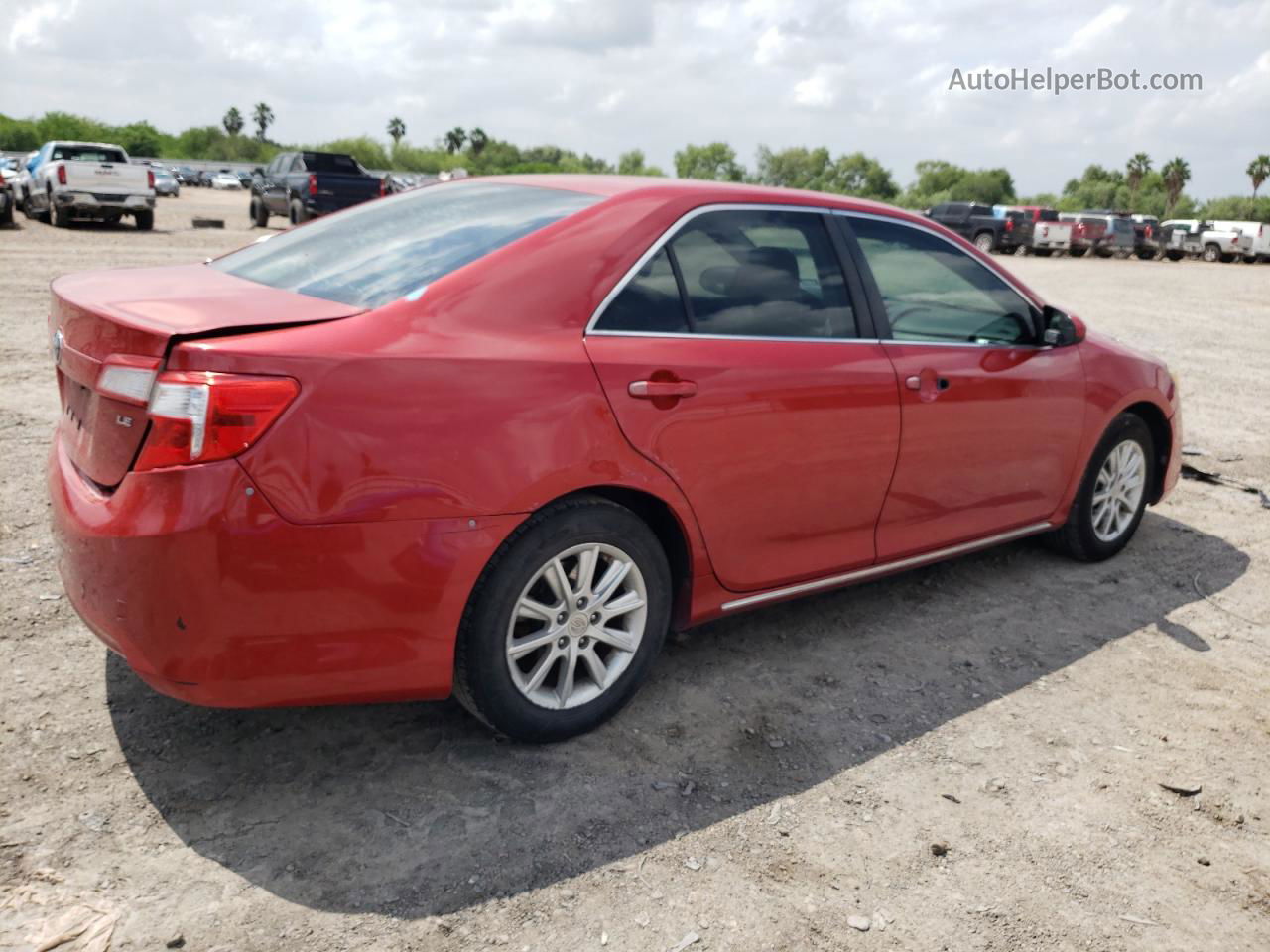 2012 Toyota Camry Base Red vin: 4T4BF1FK4CR166462