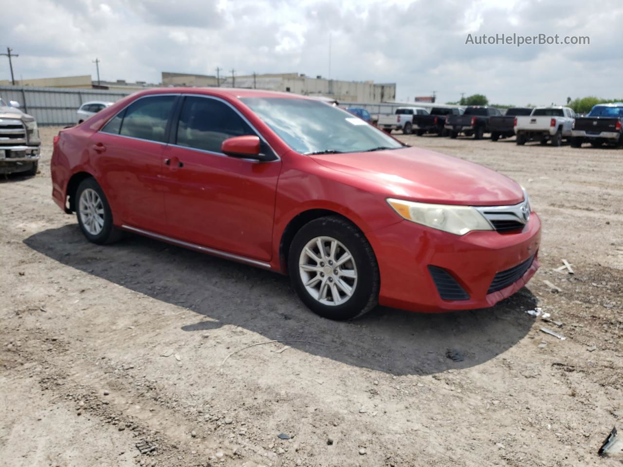 2012 Toyota Camry Base Red vin: 4T4BF1FK4CR166462