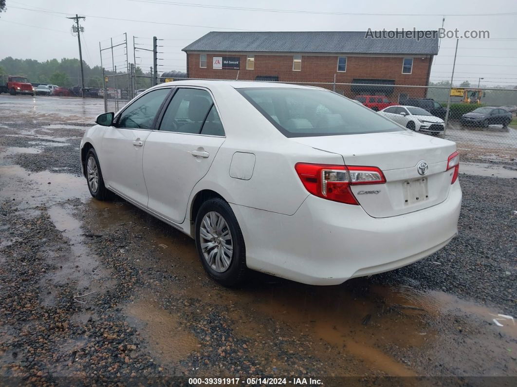 2012 Toyota Camry Le White vin: 4T4BF1FK4CR197985