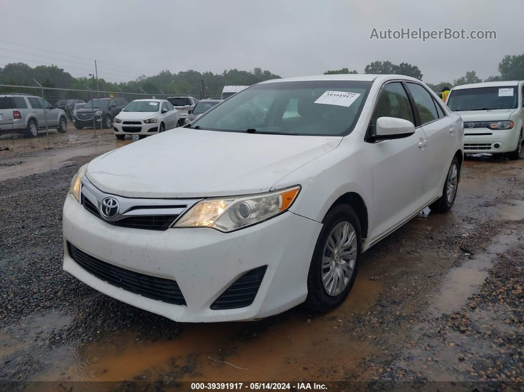 2012 Toyota Camry Le White vin: 4T4BF1FK4CR197985