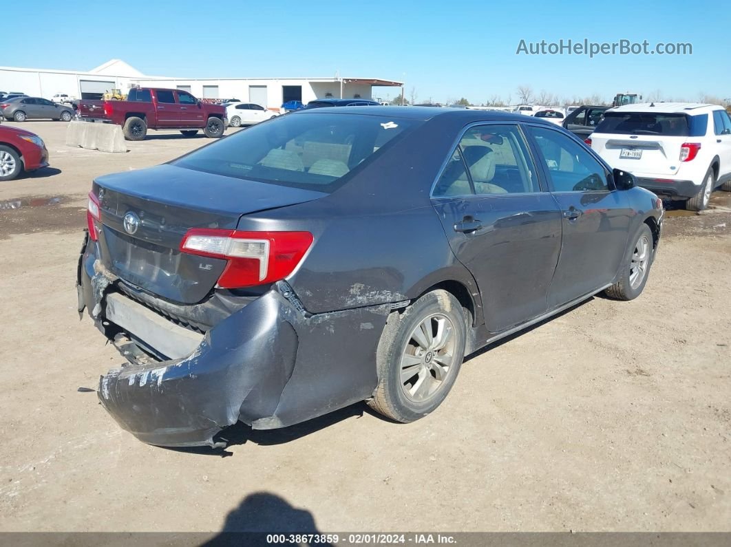 2012 Toyota Camry Le Gray vin: 4T4BF1FK4CR200898