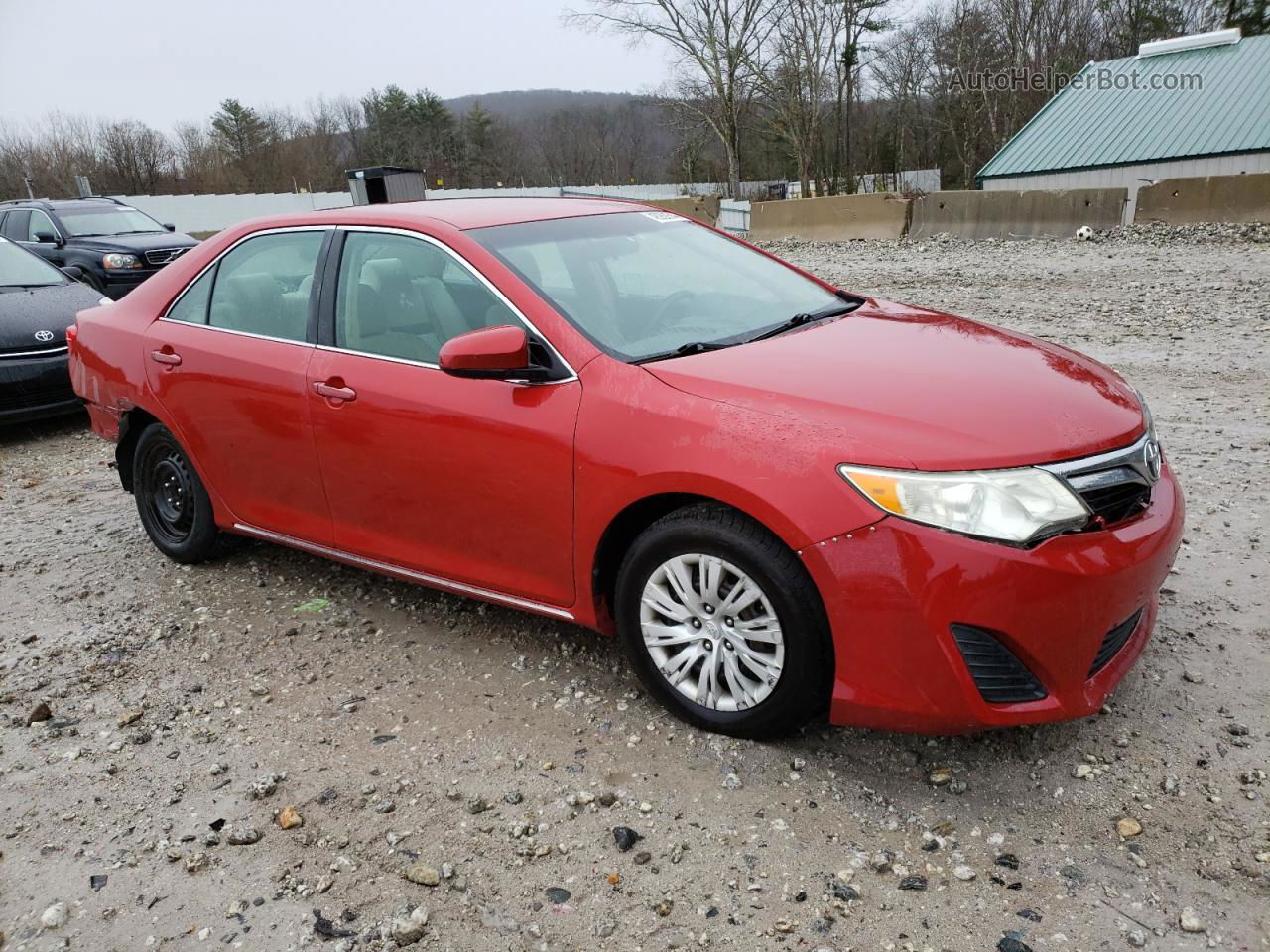 2012 Toyota Camry Base Red vin: 4T4BF1FK4CR201260