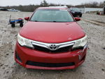 2012 Toyota Camry Base Red vin: 4T4BF1FK4CR201260