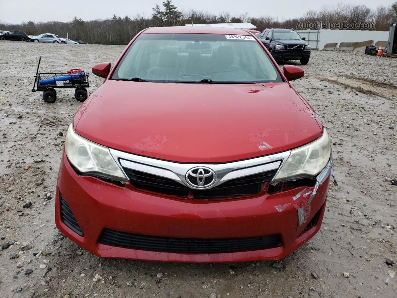 2012 Toyota Camry Base Red vin: 4T4BF1FK4CR201260