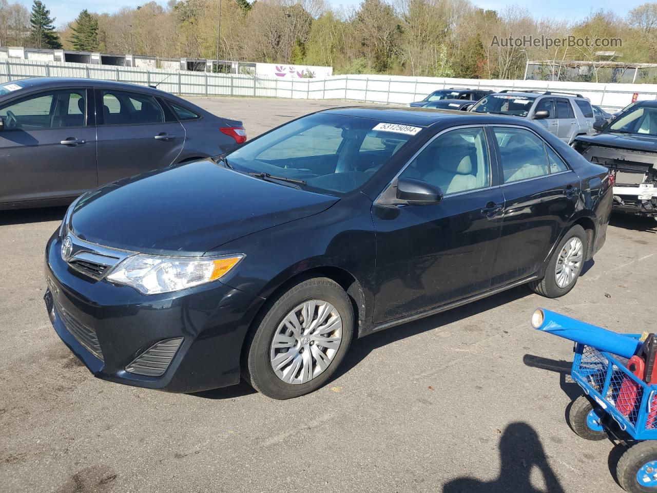 2012 Toyota Camry Base Black vin: 4T4BF1FK4CR224912