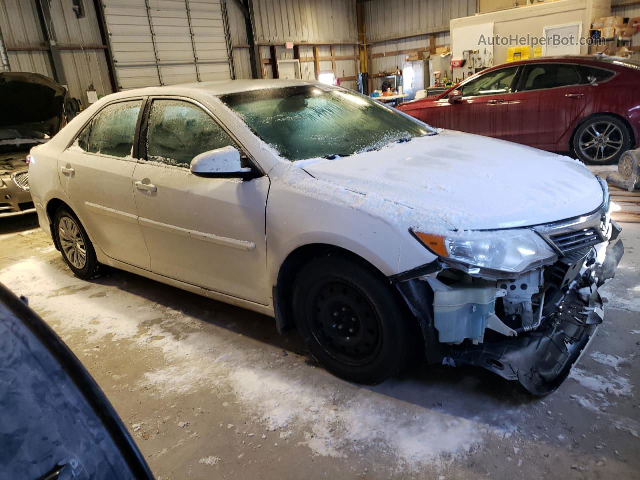 2012 Toyota Camry Base White vin: 4T4BF1FK4CR250538