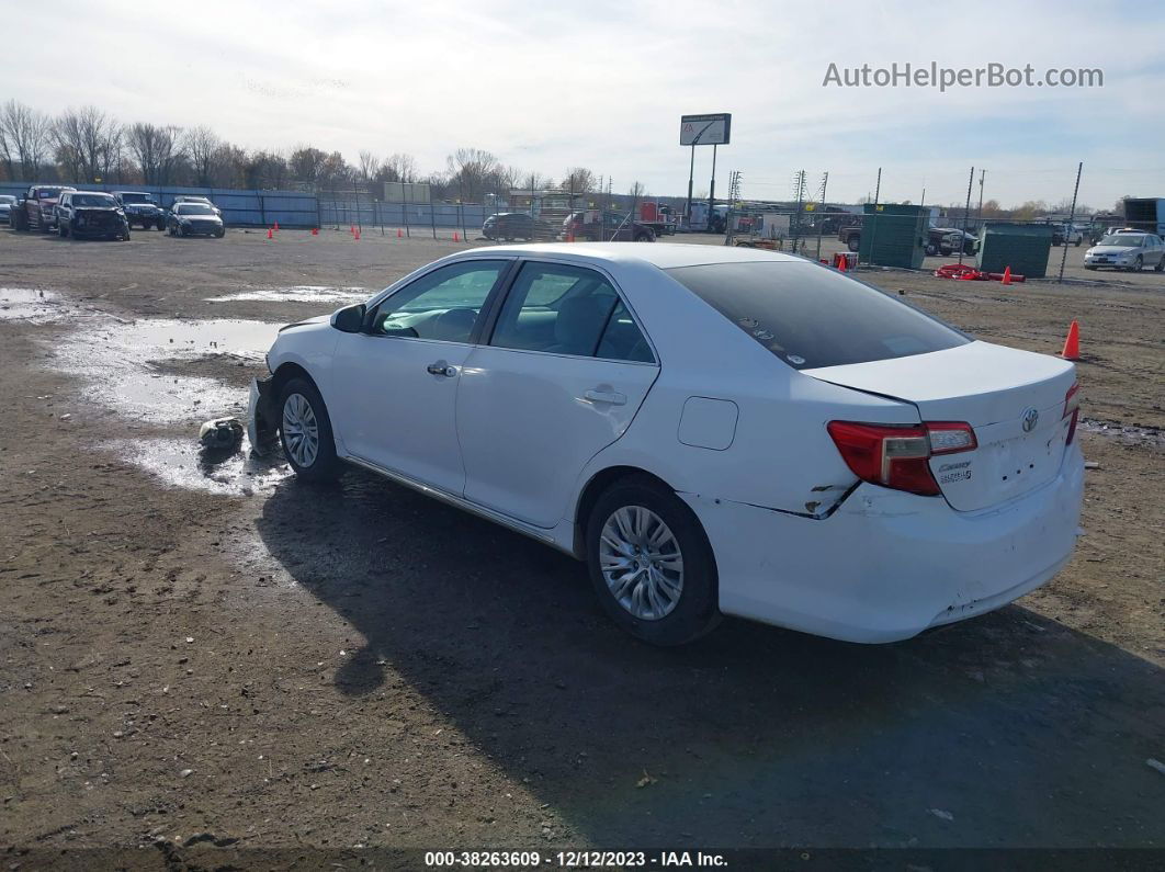 2012 Toyota Camry Le Белый vin: 4T4BF1FK4CR252418