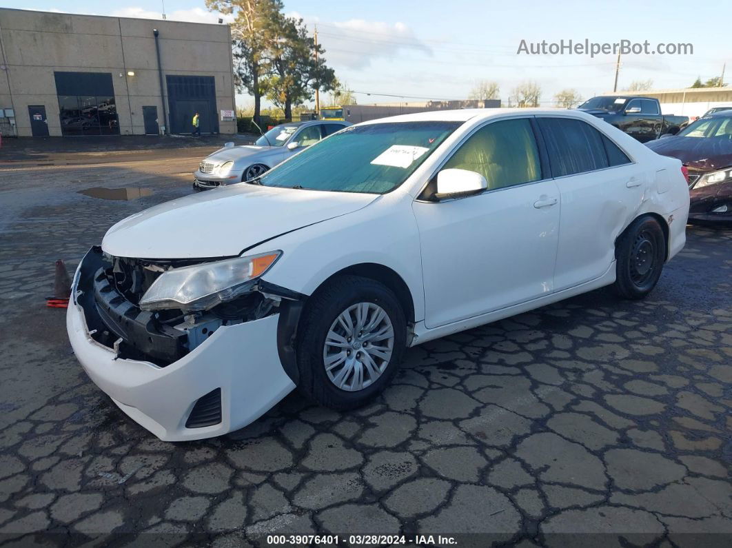 2013 Toyota Camry L White vin: 4T4BF1FK4DR275280