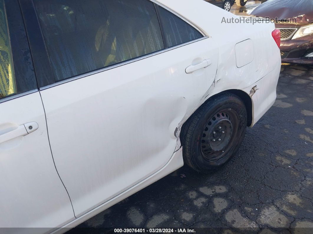 2013 Toyota Camry L White vin: 4T4BF1FK4DR275280