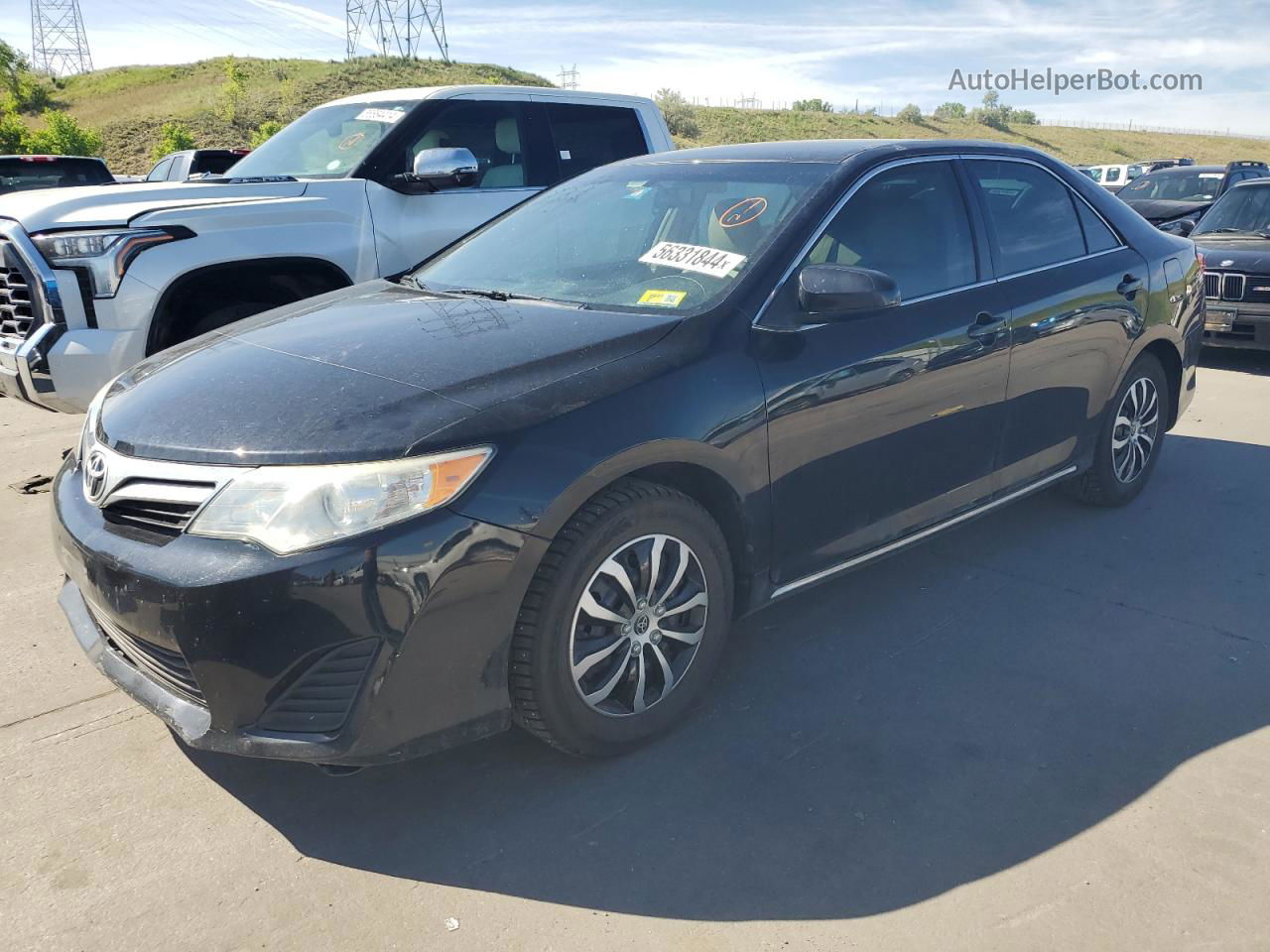 2014 Toyota Camry L Black vin: 4T4BF1FK4ER346849