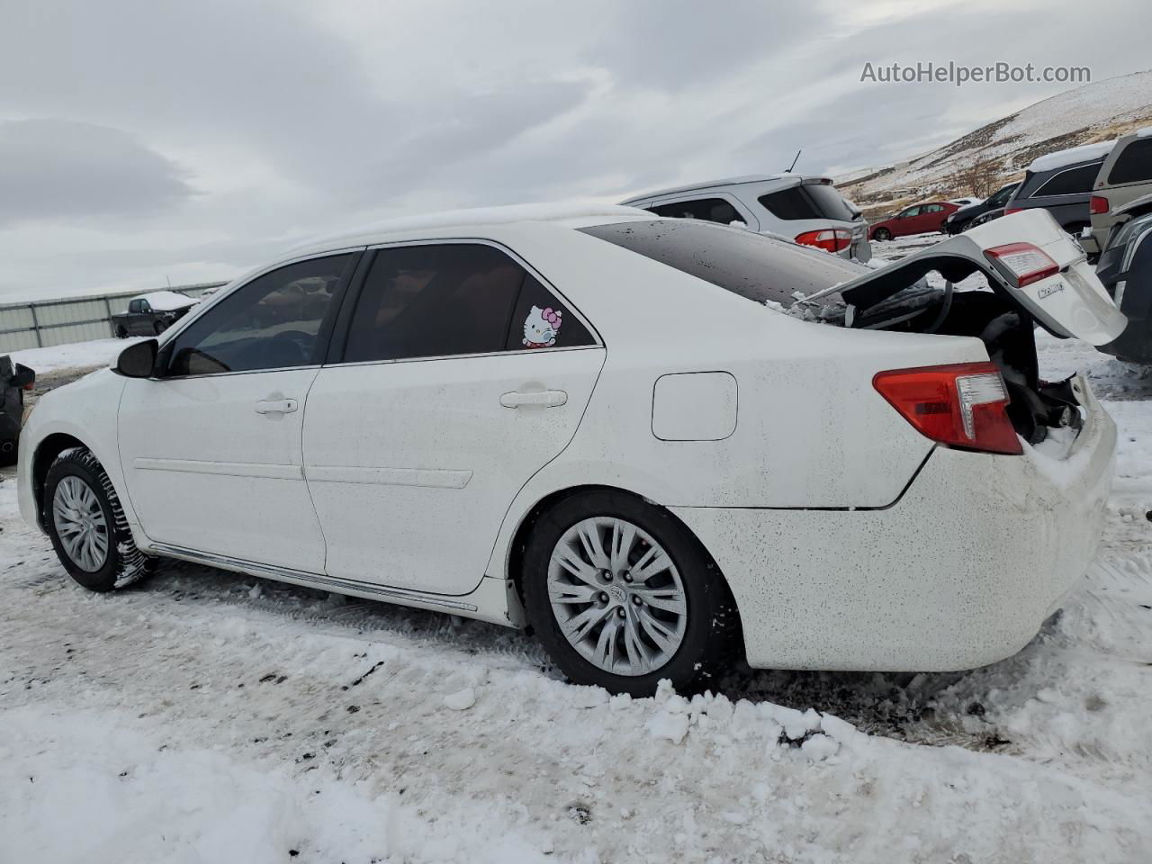 2014 Toyota Camry L Белый vin: 4T4BF1FK4ER385084