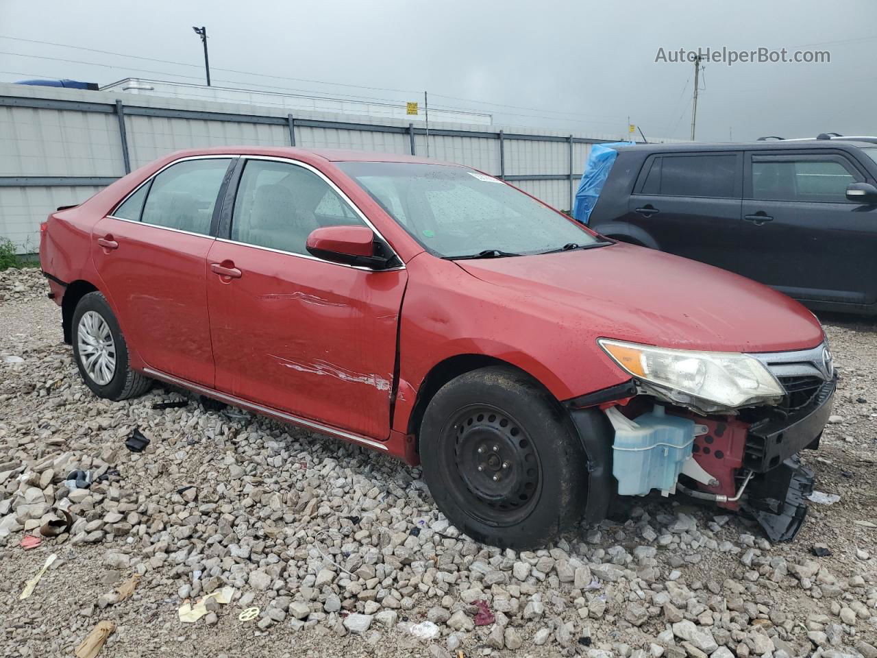 2014 Toyota Camry L Red vin: 4T4BF1FK4ER413241