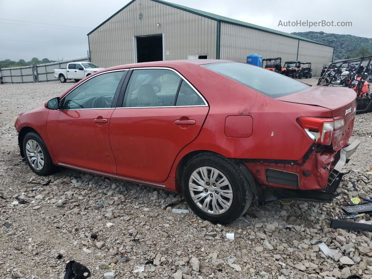 2014 Toyota Camry L Red vin: 4T4BF1FK4ER413241