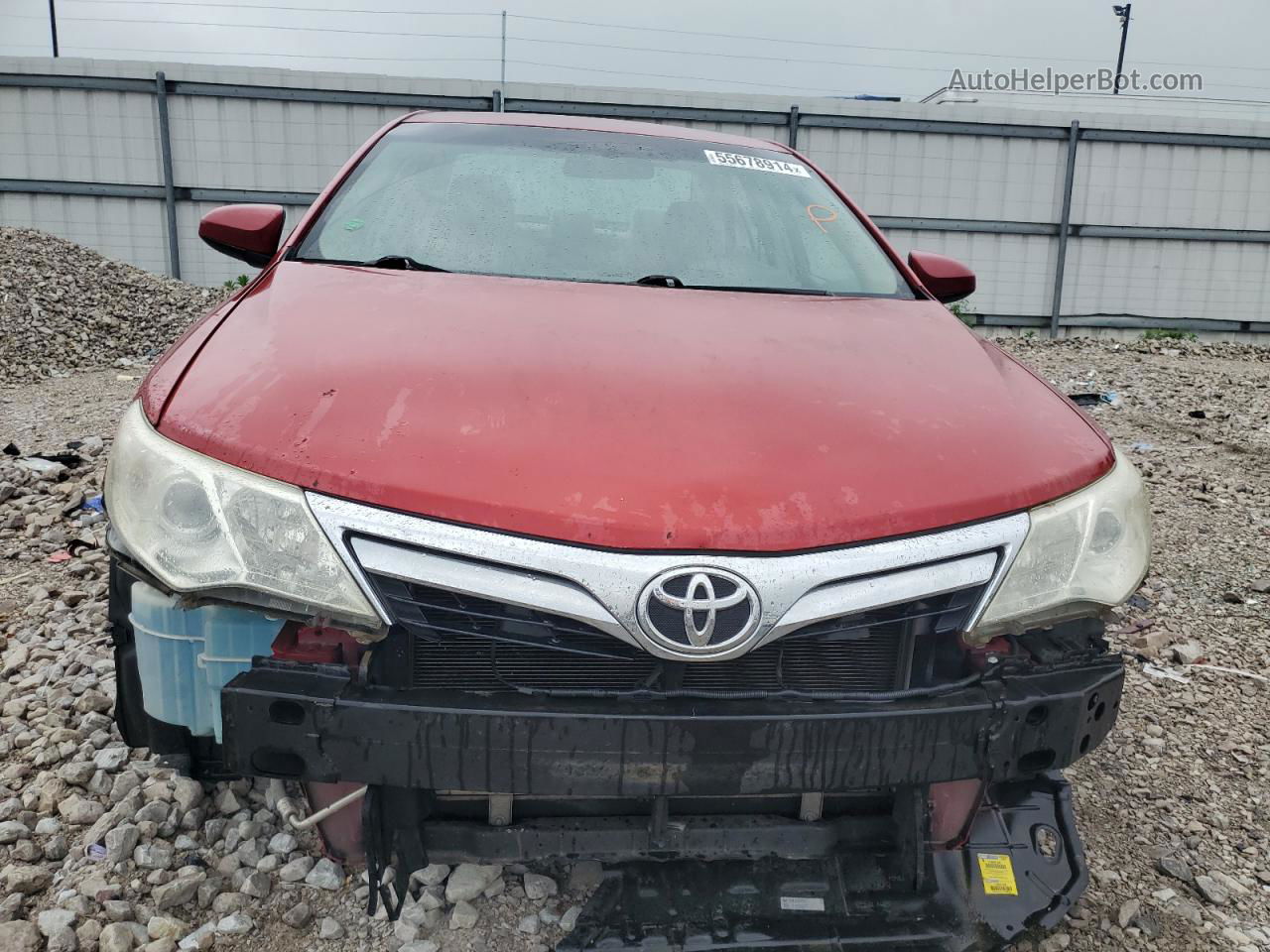 2014 Toyota Camry L Red vin: 4T4BF1FK4ER413241