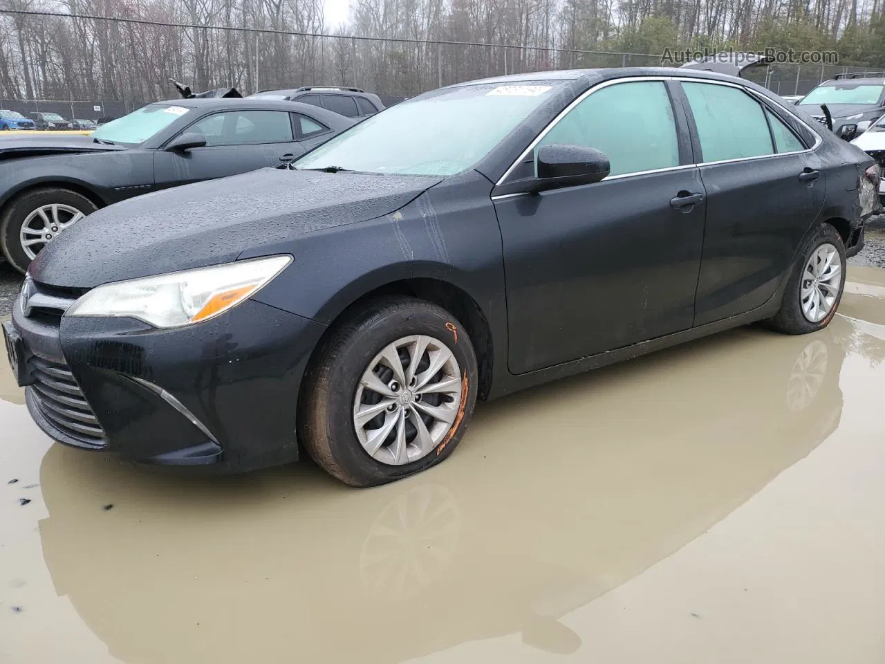 2016 Toyota Camry Le Black vin: 4T4BF1FK4GR522527