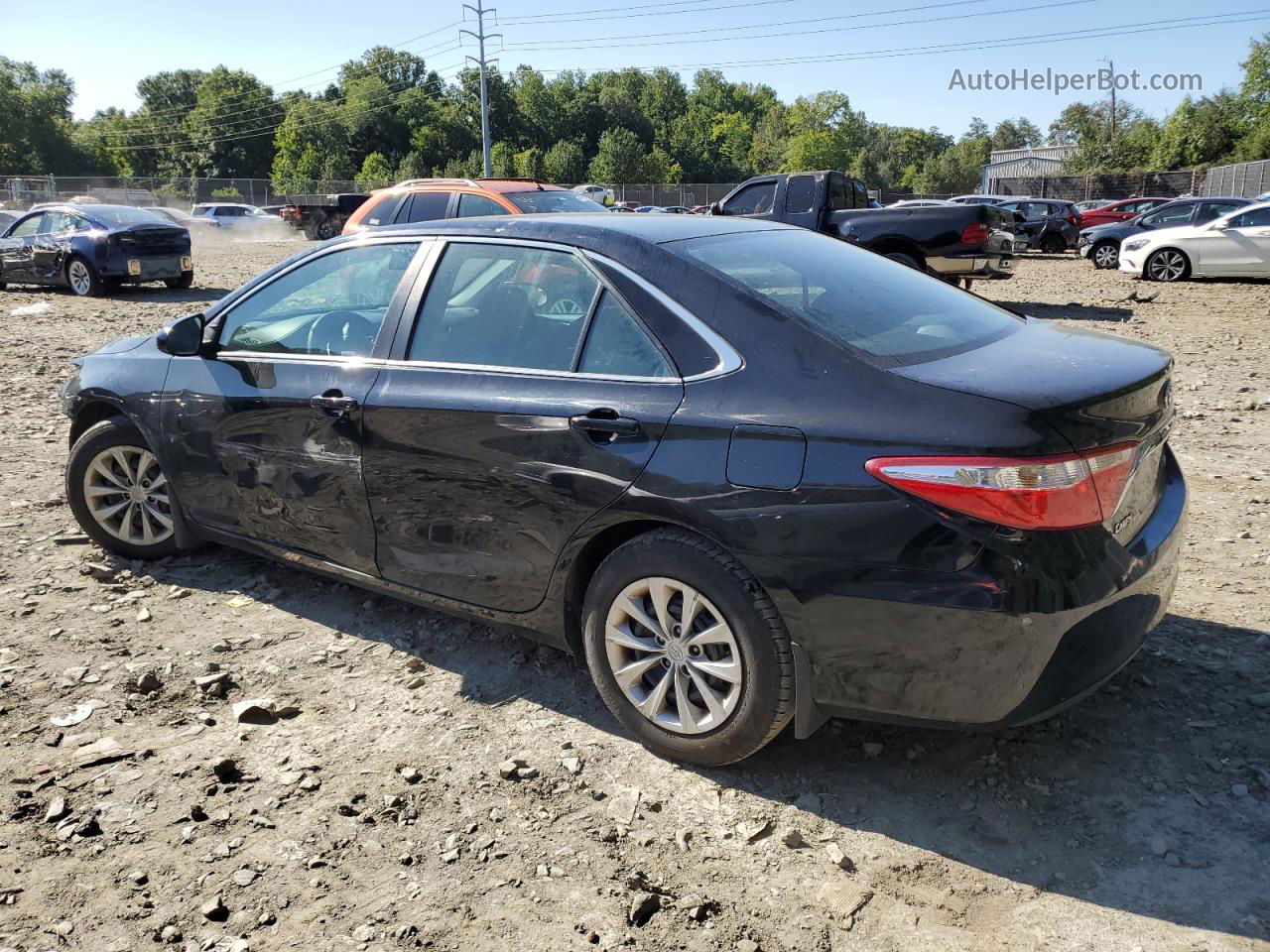 2016 Toyota Camry Le Black vin: 4T4BF1FK4GR527680