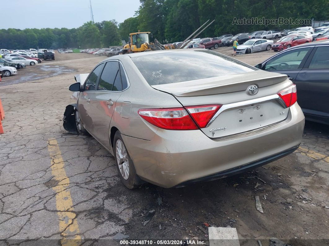 2016 Toyota Camry Le Золотой vin: 4T4BF1FK4GR550280