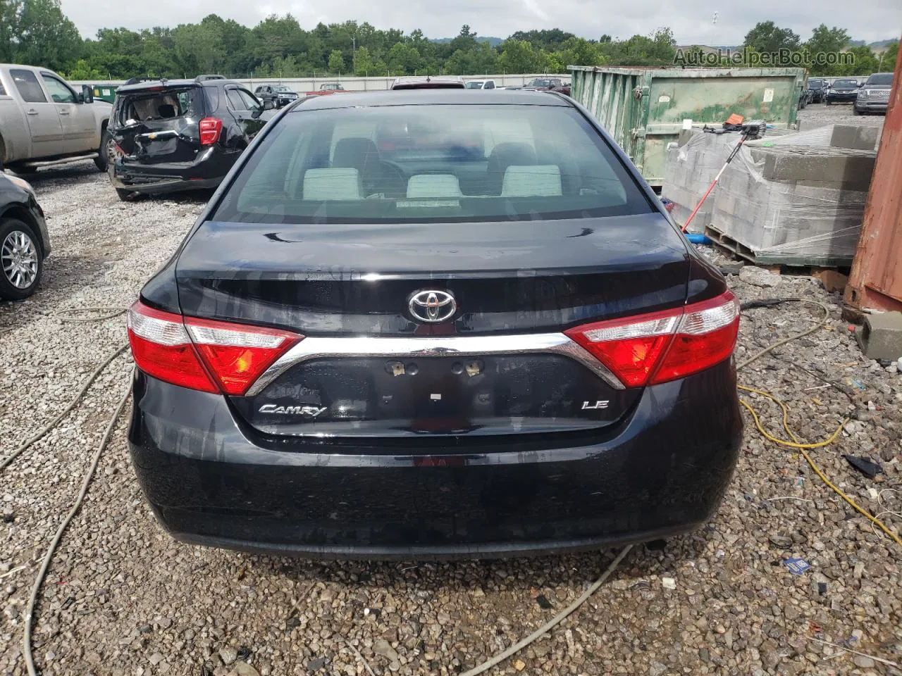 2016 Toyota Camry Le Black vin: 4T4BF1FK4GR556841