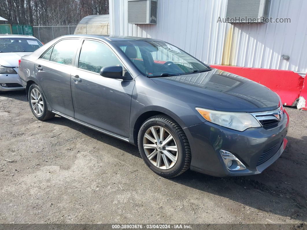 2012 Toyota Camry Xle Gray vin: 4T4BF1FK5CR195016