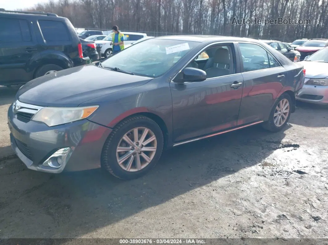 2012 Toyota Camry Xle Gray vin: 4T4BF1FK5CR195016