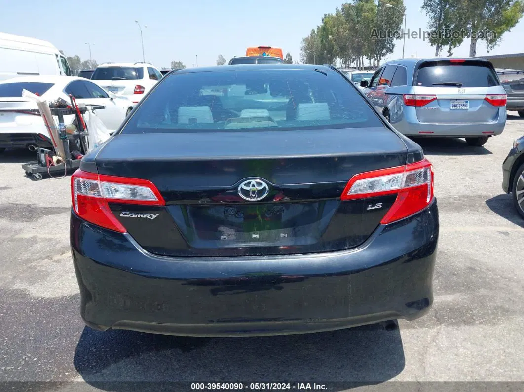 2012 Toyota Camry Le Black vin: 4T4BF1FK5CR195856