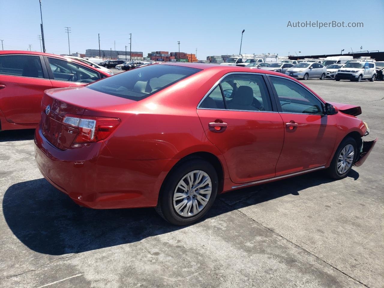 2012 Toyota Camry Base Red vin: 4T4BF1FK5CR199745